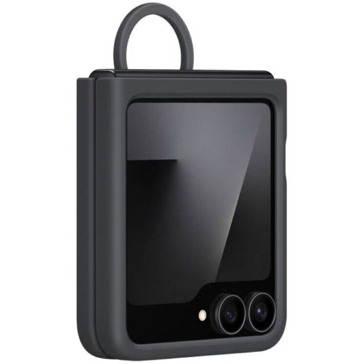 Захисний чохол Silicone Case (FF) для Samsung Galaxy Flip 6 / Flip 7 FE (EF-PF741TBEGUA) - Black: фото 4 з 4