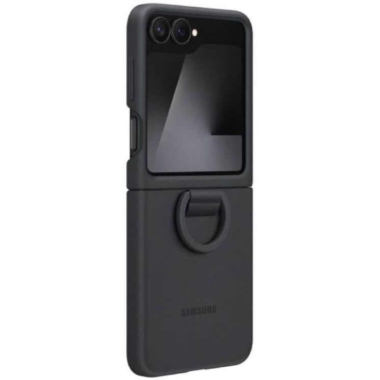 Захисний чохол Silicone Case (FF) для Samsung Galaxy Flip 6 / Flip 7 FE (EF-PF741TBEGUA) - Black: фото 1 з 4