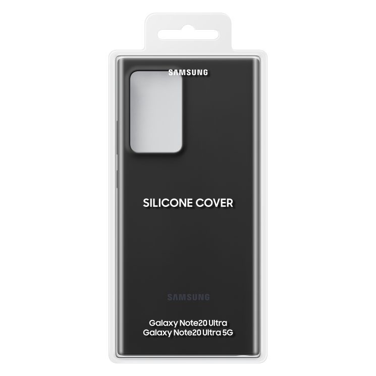 Защитный чехол Silicone Cover для Samsung Galaxy Note 20 Ultra (N985) EF-PN985TBEGRU - Black: фото 5 из 6