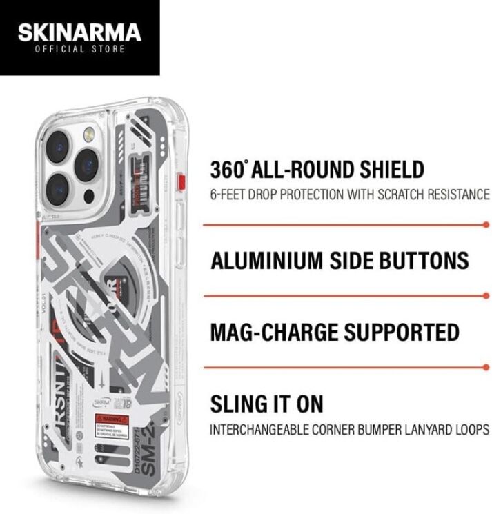 Защитный чехол SKINARMA EKHO Mag-Charge для Apple iPhone 16 Pro Max - Black: фото 5 из 9