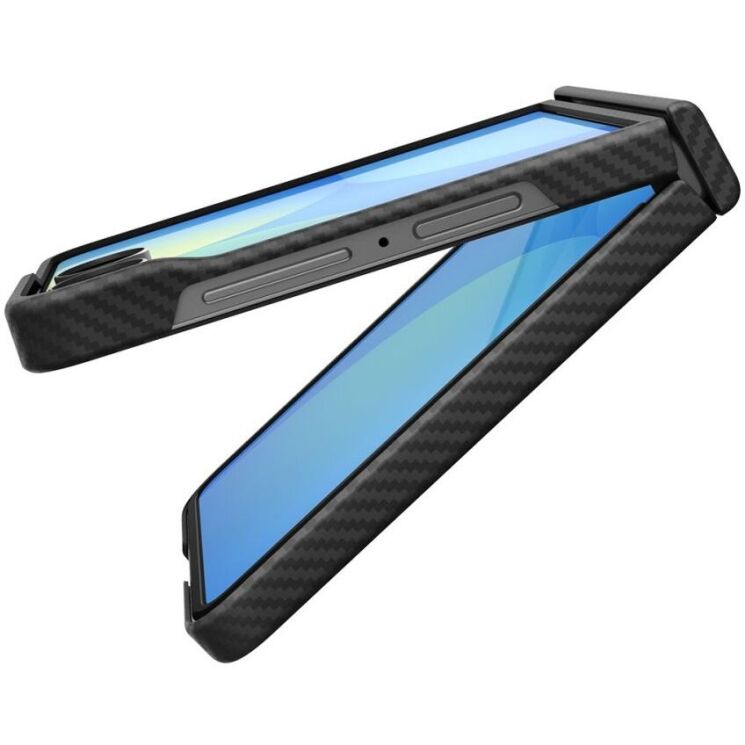 Защитный чехол Spigen AirSkin Aramid (MagFit) для Samsung Galaxy Flip 8 (ACS11513) - Black (423558B) Защитный чехол Spigen AirSkin Aramid (MagFit) для Samsung Galaxy Flip 8 (ACS11513) - Black: фото 6 из 13