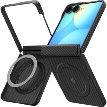 Защитный чехол Spigen AirSkin Aramid (MagFit) для Samsung Galaxy Flip 8 (ACS11513) - Black: фото 1 из 13