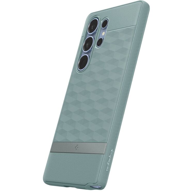 Защитный чехол Spigen (SGP) Caseology Parallax (MagFit) by Spigen для Samsung Galaxy S25 Ultra (S938) ACS09053 - Sage Green: фото 3 из 16