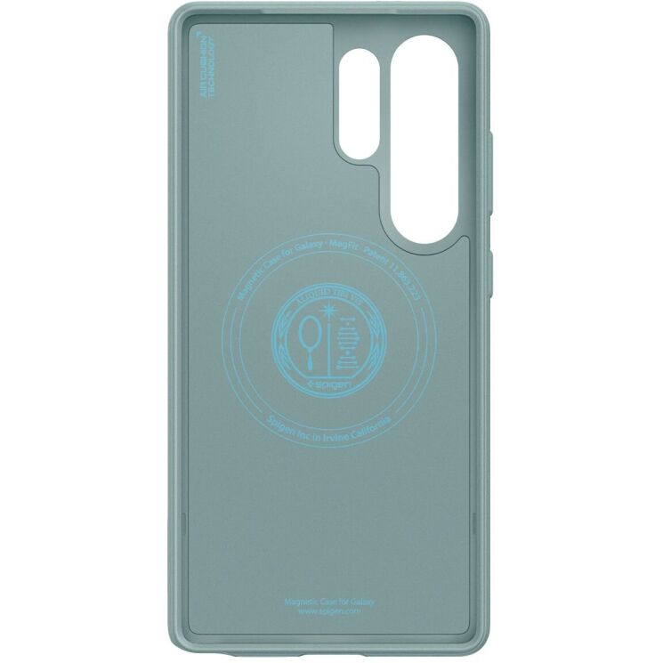 Защитный чехол Spigen (SGP) Caseology Parallax (MagFit) by Spigen для Samsung Galaxy S25 Ultra (S938) ACS09053 - Sage Green: фото 6 из 16