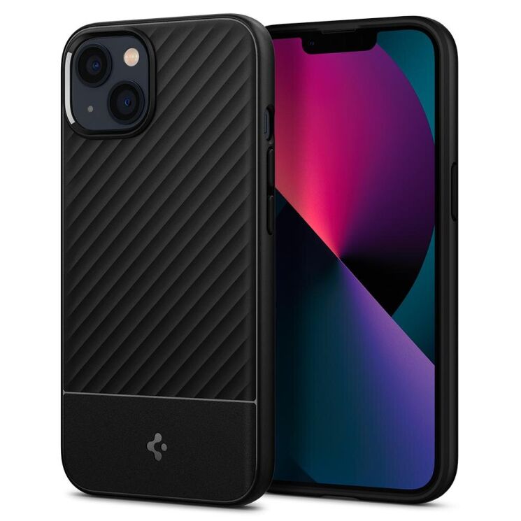 Захисний чохол Spigen (SGP) Core Armor для Apple iPhone 13 - Matte Black: фото 1 з 8