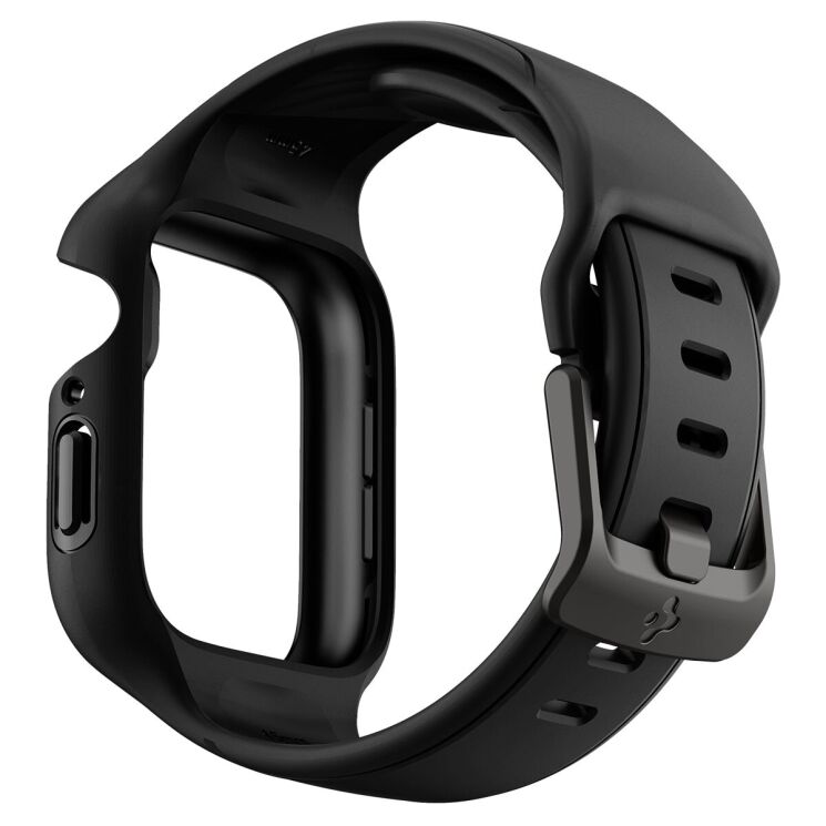 Защитный чехол Spigen (SGP) Liquid Air Pro Case для Apple Watch 45 mm (7 / 8 / 9 Series) - Black: фото 5 из 12