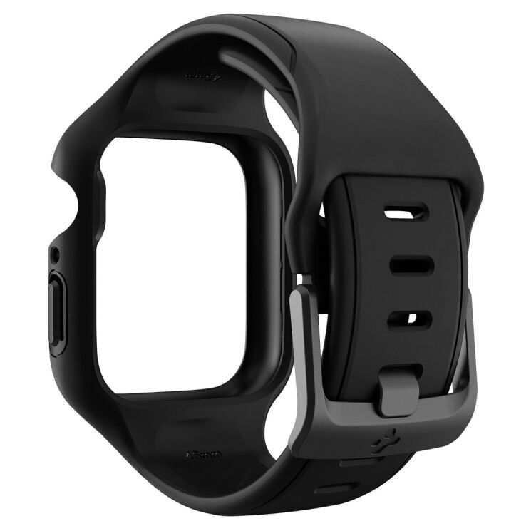Защитный чехол Spigen (SGP) Liquid Air Pro Case для Apple Watch 45 mm (7 / 8 / 9 Series) - Black: фото 7 из 12