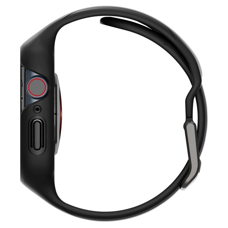 Защитный чехол Spigen (SGP) Liquid Air Pro Case для Apple Watch 45 mm (7 / 8 / 9 Series) - Black: фото 10 из 12