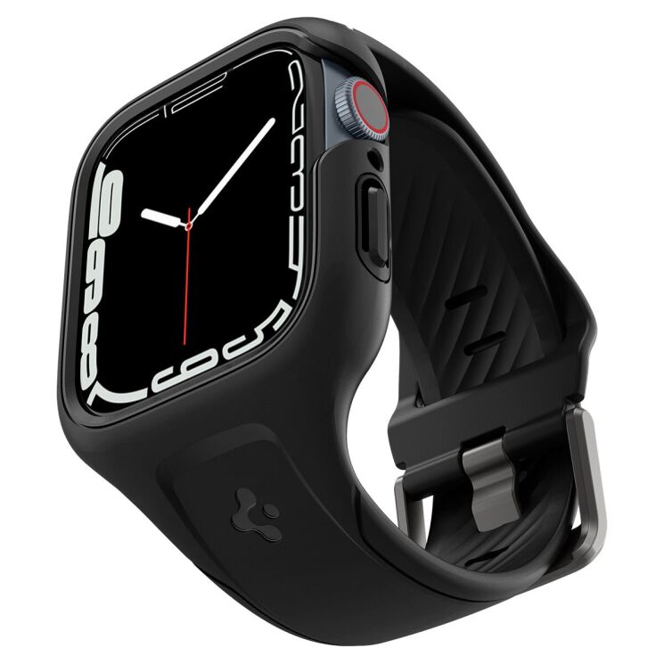 Защитный чехол Spigen (SGP) Liquid Air Pro Case для Apple Watch 45 mm (7 / 8 / 9 Series) - Black: фото 2 из 12