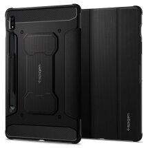 Защитный чехол Spigen (SGP) Rugged Armor Pro (FT) для Samsung Galaxy Tab S7 FE (T730/T736) - Black: фото 1 из 19