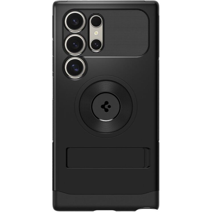 Защитный чехол Spigen (SGP) Slim Armor (MagFit) для Samsung Galaxy S24 Ultra (S928) ACS07189 - Black: фото 2 из 15
