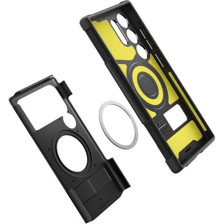 Защитный чехол Spigen (SGP) Slim Armor (MagFit) для Samsung Galaxy S24 Ultra (S928) ACS07189 - Black: фото 7 из 15