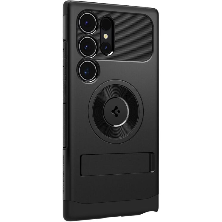 Защитный чехол Spigen (SGP) Slim Armor (MagFit) для Samsung Galaxy S24 Ultra (S928) ACS07189 - Black: фото 3 из 15