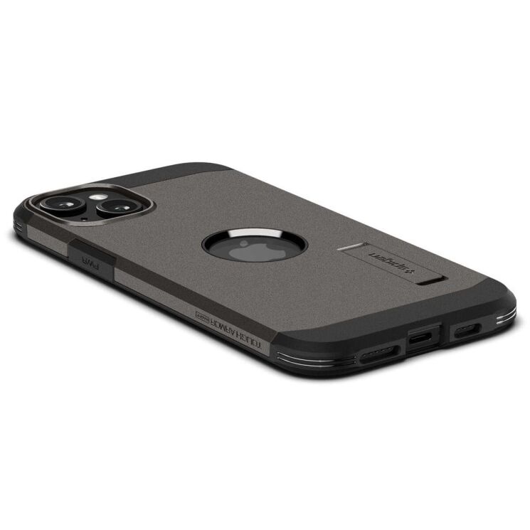 Защитный чехол Spigen (SGP) Tough Armor (MagFit) для Apple iPhone 15 - Gunmetal: фото 4 из 19