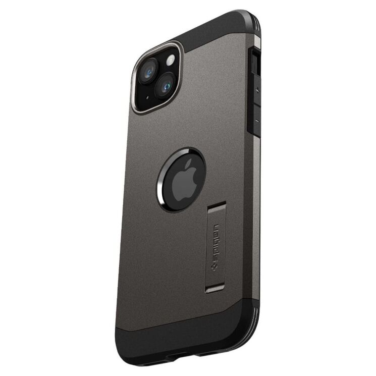 Защитный чехол Spigen (SGP) Tough Armor (MagFit) для Apple iPhone 15 - Gunmetal: фото 3 из 19