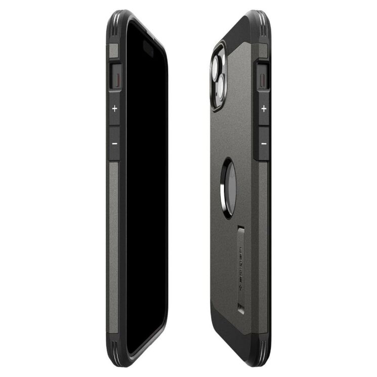 Защитный чехол Spigen (SGP) Tough Armor (MagFit) для Apple iPhone 15 - Gunmetal: фото 7 из 19