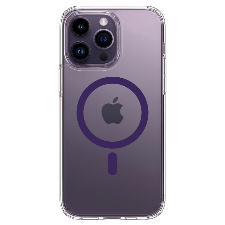 Захисний чохол Spigen (SGP) Ultra Hybrid (MagFit) для Apple iPhone 14 Pro - Deep Purple: фото 3 з 15