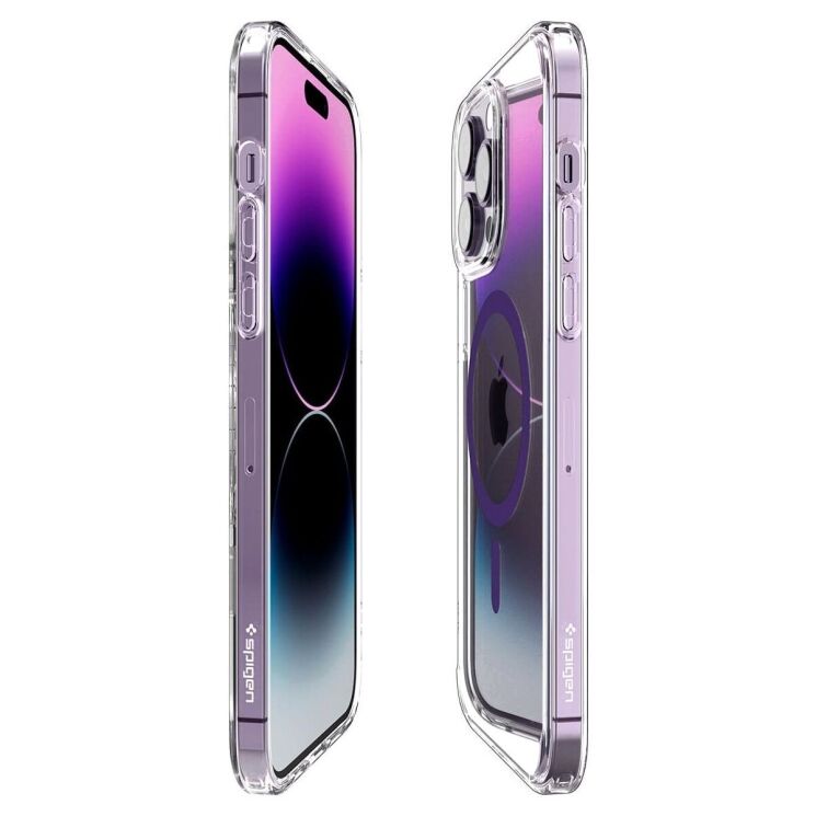 Захисний чохол Spigen (SGP) Ultra Hybrid (MagFit) для Apple iPhone 14 Pro - Deep Purple: фото 5 з 15