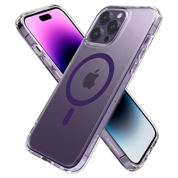 Захисний чохол Spigen (SGP) Ultra Hybrid (MagFit) для Apple iPhone 14 Pro - Deep Purple: фото 2 з 15