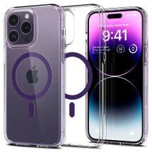 Защитный чехол Spigen (SGP) Ultra Hybrid (MagFit) для Apple iPhone 14 Pro - Deep Purple: фото 1 из 15