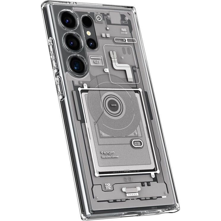 Защитный чехол Spigen (SGP) Ultra Hybrid Zero One для Samsung Galaxy S24 Ultra (S928) - White: фото 4 из 17