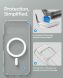 Защитный чехол Spigen Ultra Hybrid MagSafe Compatible для Google Pixel 11 Pro XL (ACS11451) - Clear/White (426055CW). Фото 10 из 12