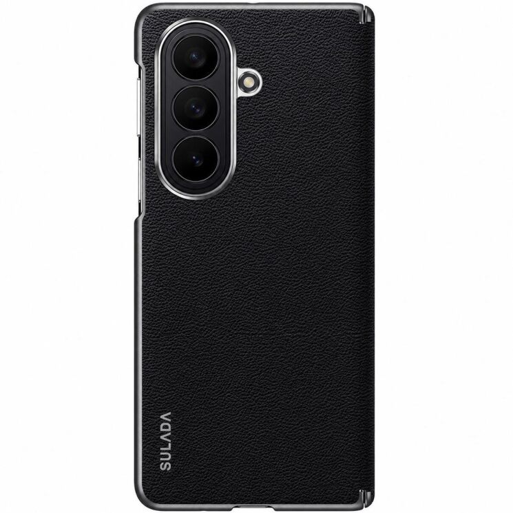 Захисний чохол SULADA Natural Leather Case для Samsung Galaxy Fold 8 Ultra - Black (424019B) Захисний чохол SULADA Natural Leather Case для Samsung Galaxy Fold 8 Ultra - Black: фото 1 з 11