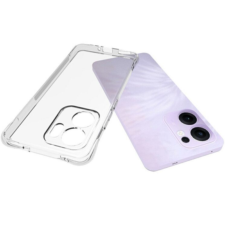 Защитный чехол UniCase AirBag Flow для OPPO Reno 13 F/FS 5G - Transparent: фото 4 из 5