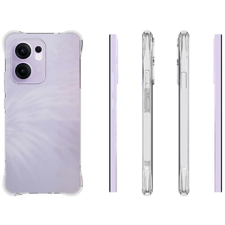 Защитный чехол UniCase AirBag Flow для OPPO Reno 13 F/FS 5G - Transparent: фото 5 из 5