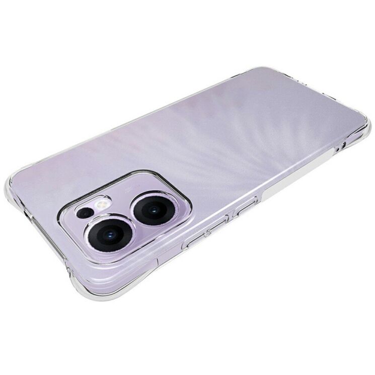 Защитный чехол UniCase AirBag Flow для OPPO Reno 13 F/FS 5G - Transparent: фото 2 из 5