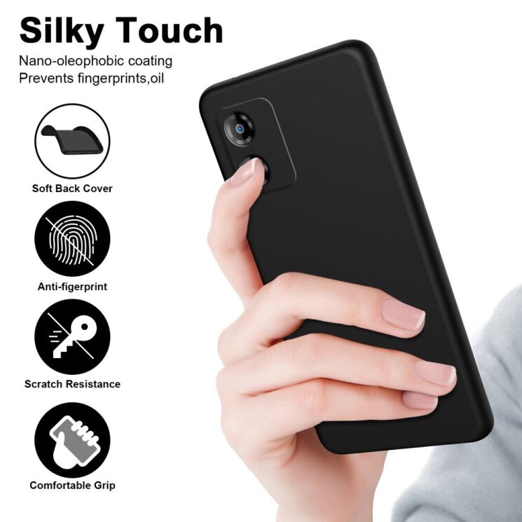 Защитный чехол UniCase Aura Cover для Motorola Moto E13 - Black: фото 2 из 7