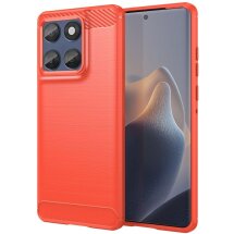Защитный чехол UniCase Carbon для Motorola Edge 60 / Edge 60 Fusion - Red: фото 1 из 12