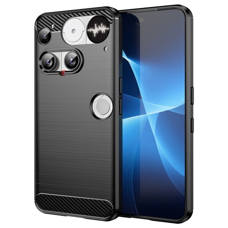 Захисний чохол UniCase Carbon для Nothing Phone (3) - Black: фото 1 з 8