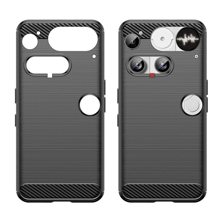 Захисний чохол UniCase Carbon для Nothing Phone (3) - Black: фото 2 з 8
