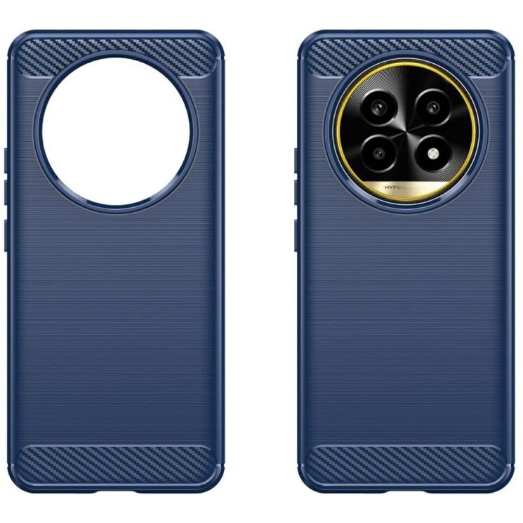 Защитный чехол UniCase Carbon для Realme 13 Pro / 13 Pro Plus - Blue: фото 2 из 12
