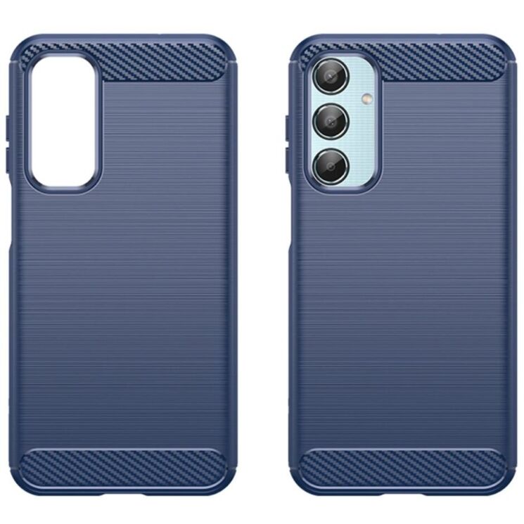 Захисний чохол UniCase Carbon для Samsung Galaxy M35 (M356) - Blue: фото 2 з 8