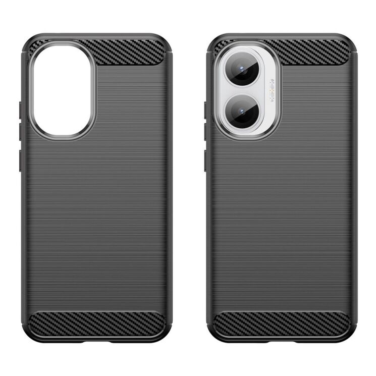 Захисний чохол UniCase Carbon для Xiaomi Poco F7 - Black: фото 2 з 8