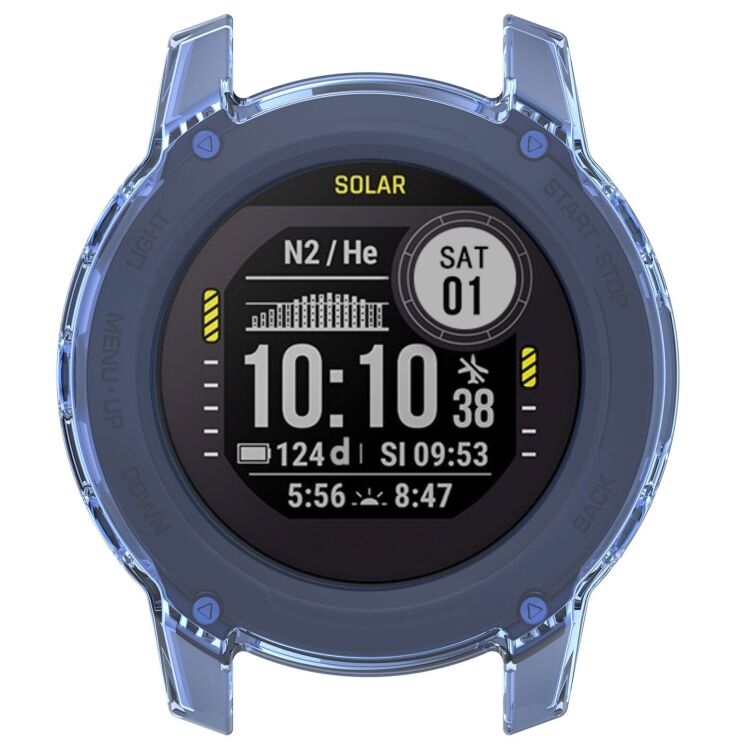 Защитный чехол UniCase Clear Cover для Garmin Descent G1 / G2 - Transparent Blue: фото 6 из 7