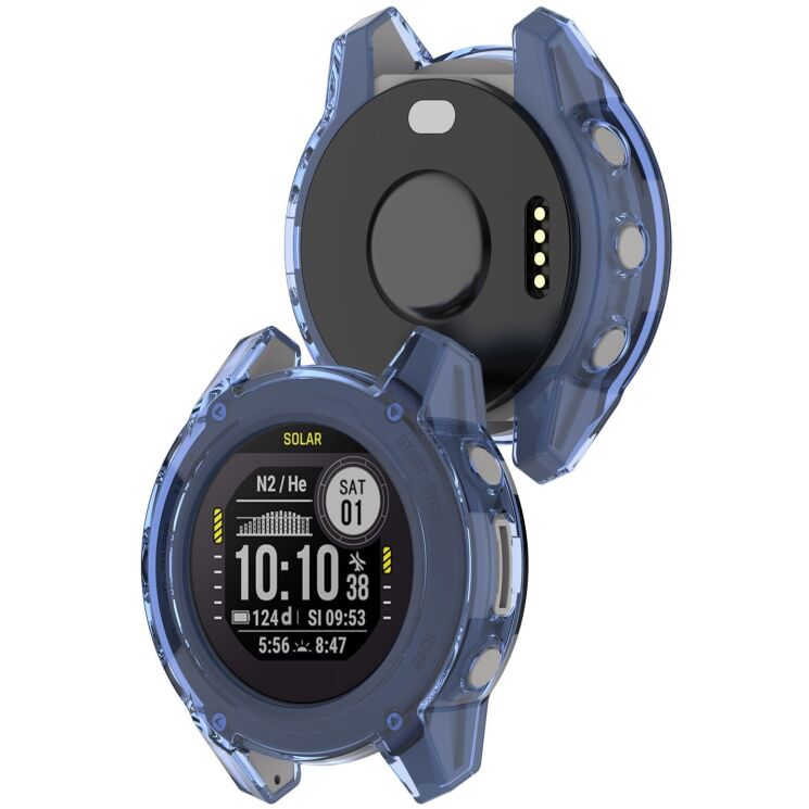 Защитный чехол UniCase Clear Cover для Garmin Descent G1 / G2 - Transparent Blue: фото 3 из 7