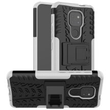 Защитный чехол UniCase Hybrid X для Motorola Moto G9 Play / Moto E7 Plus - White: фото 1 из 9