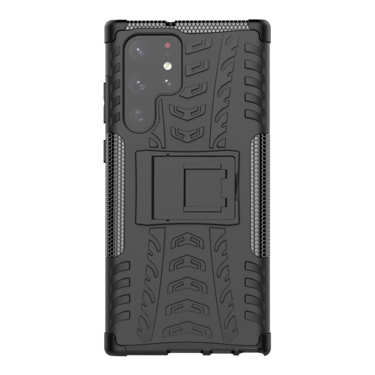 Защитный чехол UniCase Hybrid X для Samsung Galaxy S22 Ultra - Black: фото 2 из 17