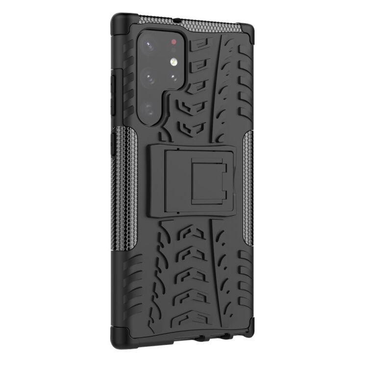 Защитный чехол UniCase Hybrid X для Samsung Galaxy S22 Ultra - Black: фото 3 из 17