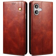 Захисний чохол UniCase Leather Wallet для Apple iPhone 17 - Brown: фото 1 з 10
