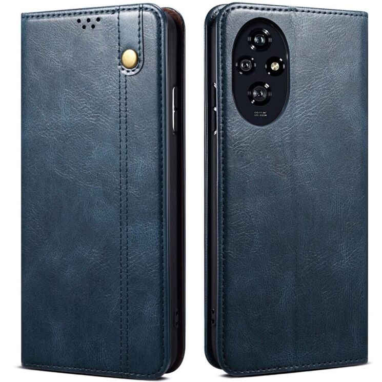 Захисний чохол UniCase Leather Wallet для Honor 200 - Blue: фото 1 з 6