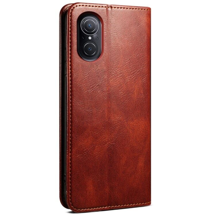 Чехол-книжка с кармашками UniCase Leather Wallet для Huawei Nova 9 SE - Brown: фото 3 из 10