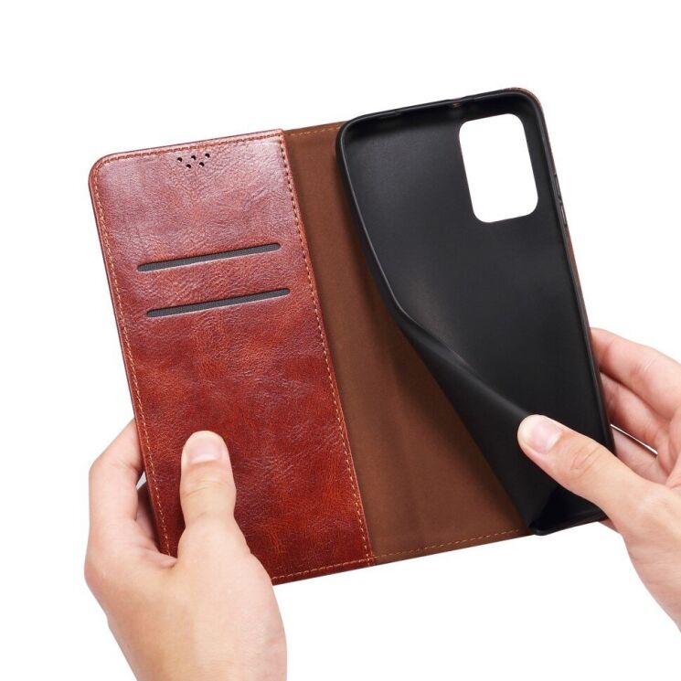 Чехол-книжка с кармашками UniCase Leather Wallet для Huawei Nova 9 SE - Brown: фото 10 из 10