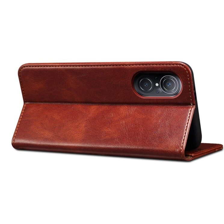Чехол-книжка с кармашками UniCase Leather Wallet для Huawei Nova 9 SE - Brown: фото 8 из 10