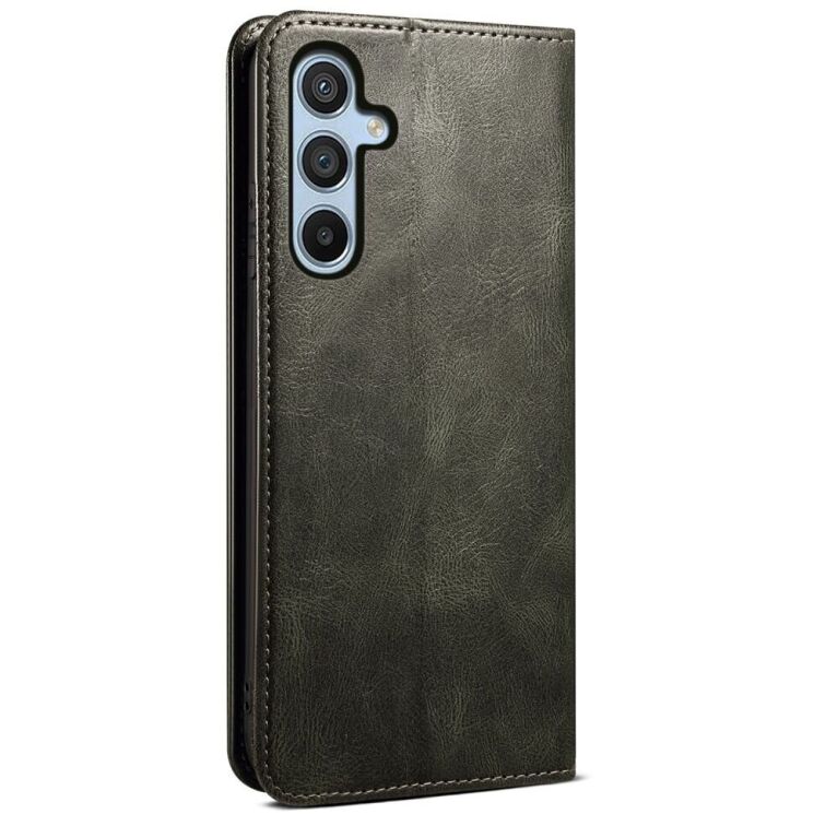 Защитный чехол UniCase Leather Wallet для Samsung Galaxy S24 FE (S721) - Green: фото 6 из 6