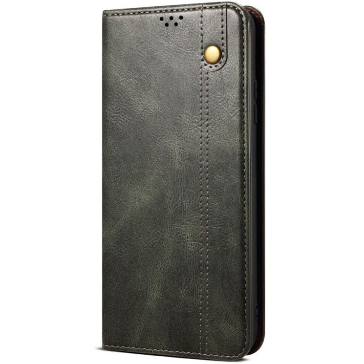 Защитный чехол UniCase Leather Wallet для Samsung Galaxy S24 FE (S721) - Green: фото 5 из 6