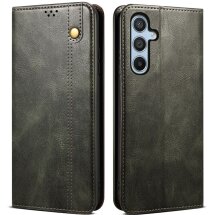 Защитный чехол UniCase Leather Wallet для Samsung Galaxy S24 FE (S721) - Green: фото 1 из 6